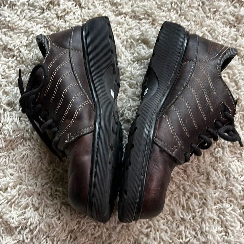 Dr. Martens Vintage Brown Lace-up Shoes Made in England AW004 Mens Size 8
